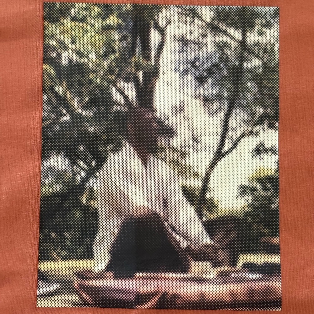 Supervsn Kobe Bryant Inside Out Graphic Print Shirt Size Medium YAM Orange NWT